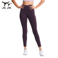 2021 Recycled Fabric High Quality Women Leggings Wholesale Sports Apparel with Mesh Fabric Fitness Wear